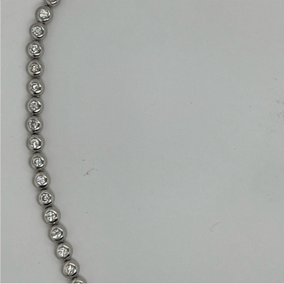 Tiffany & Co. Diamond Tennis Necklace in Platinum, '5.50 CTW' - Picture 9 of 11